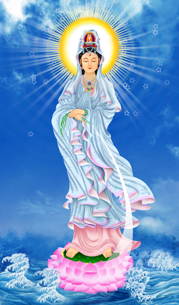 Tải hình nền phật quan âm miễn phí chân thật, sống động-12