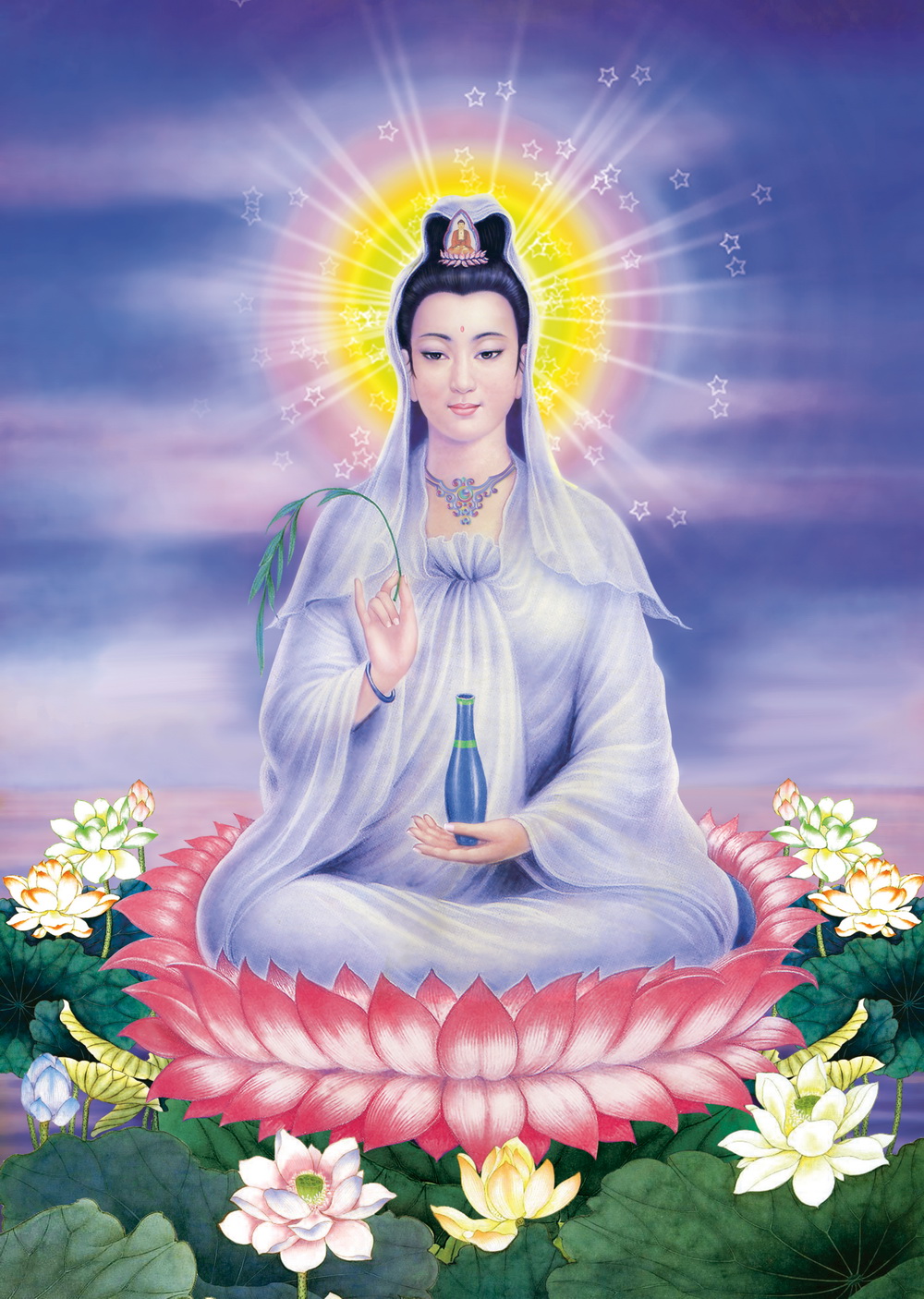 Tải hình nền phật quan âm miễn phí chân thật, sống động-16