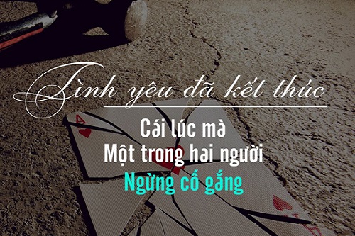 Những câu nói hay về sự kết thúc, Stt kết thúc mối quan hệ-5