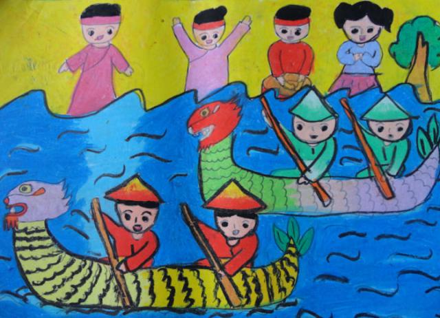 Tranh vẽ lễ hội Việt Nam