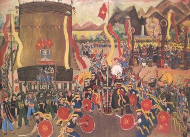 Tranh vẽ lễ hội Việt Nam