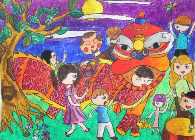 Tranh vẽ lễ hội Việt Nam
