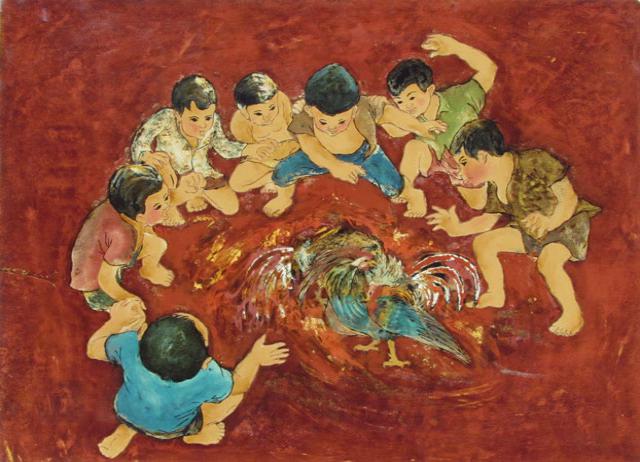 Tranh vẽ lễ hội Việt Nam
